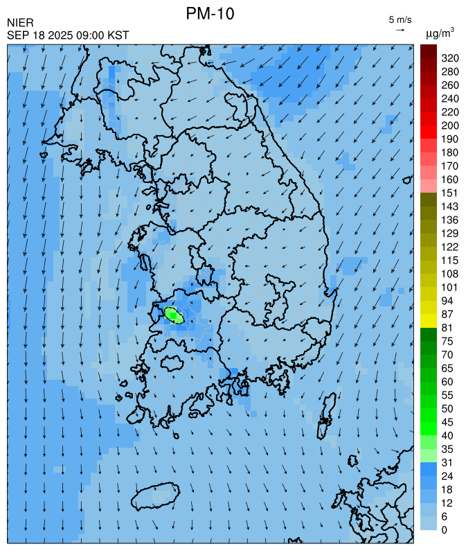 PM1.0 12시 예측모델 결과사진