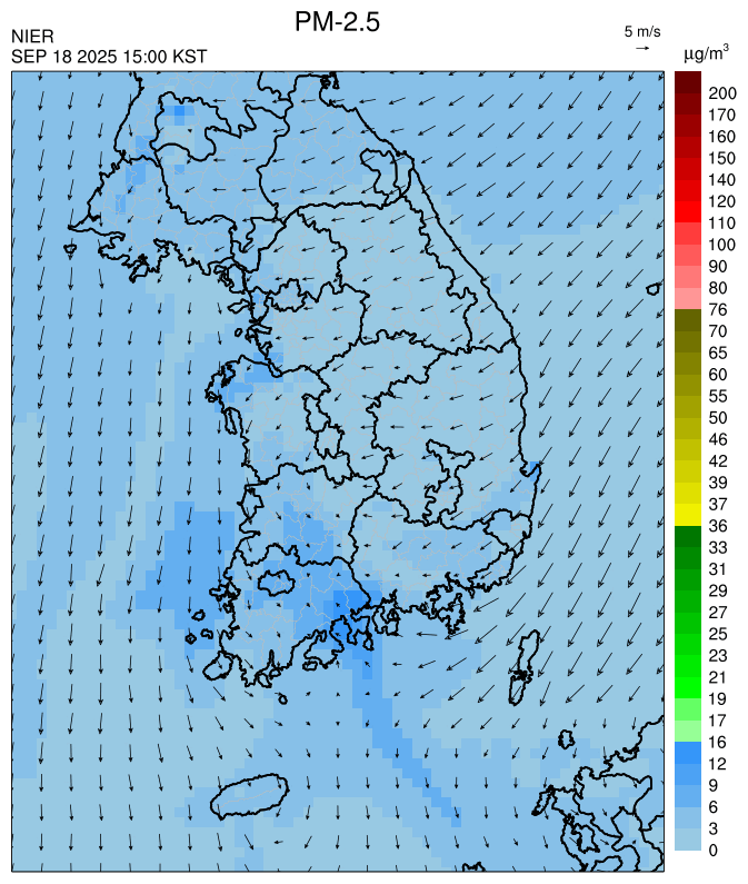 PM2.5 18시 예측모델 결과사진