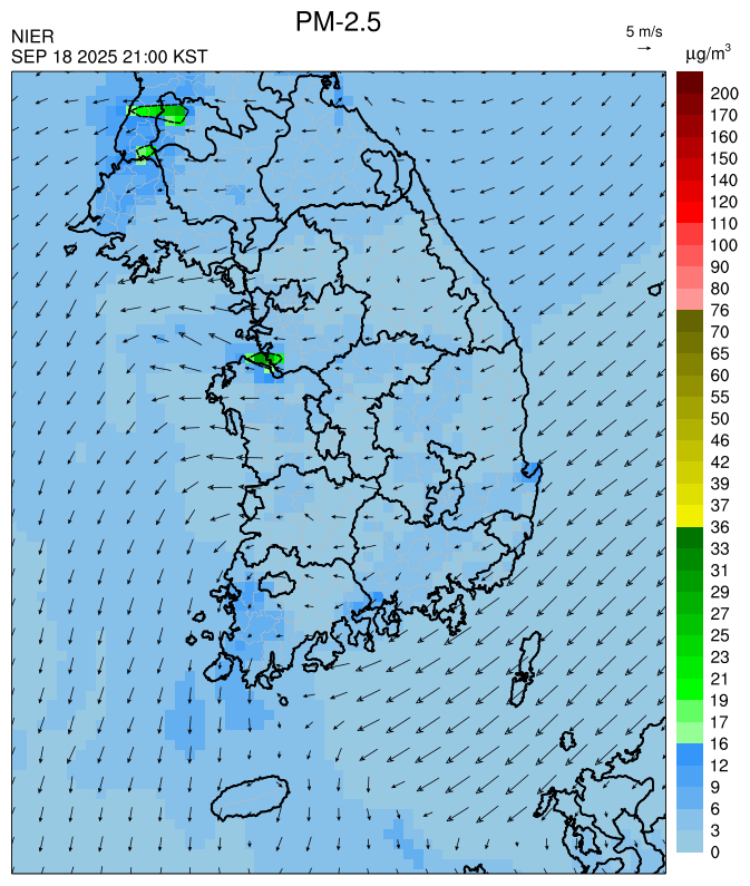 PM2.5 00시 예측모델 결과사진