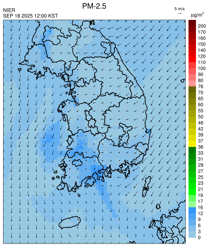 PM2.5 12시 예측모델 결과사진