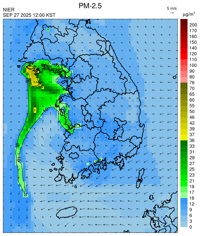 PM2.5 18시 예측모델 결과사진