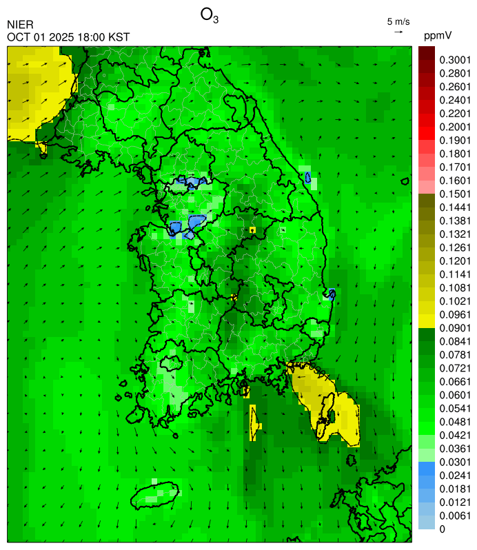 18:00 KST O₃ 예측모델