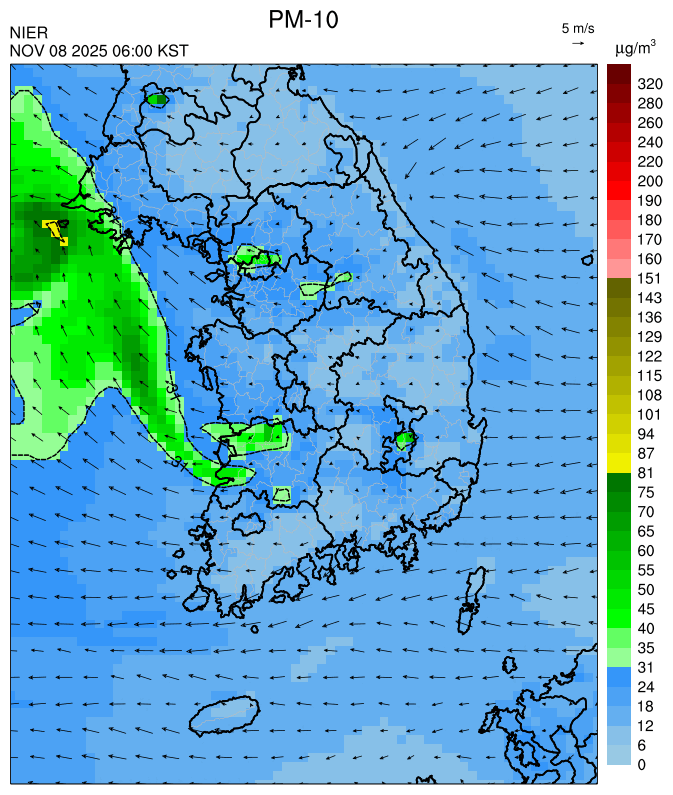 06:00 KST PM-10 예측모델