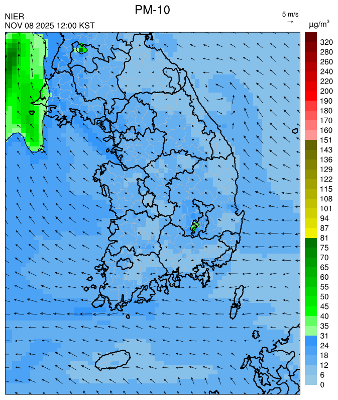 12:00 KST PM-10 예측모델