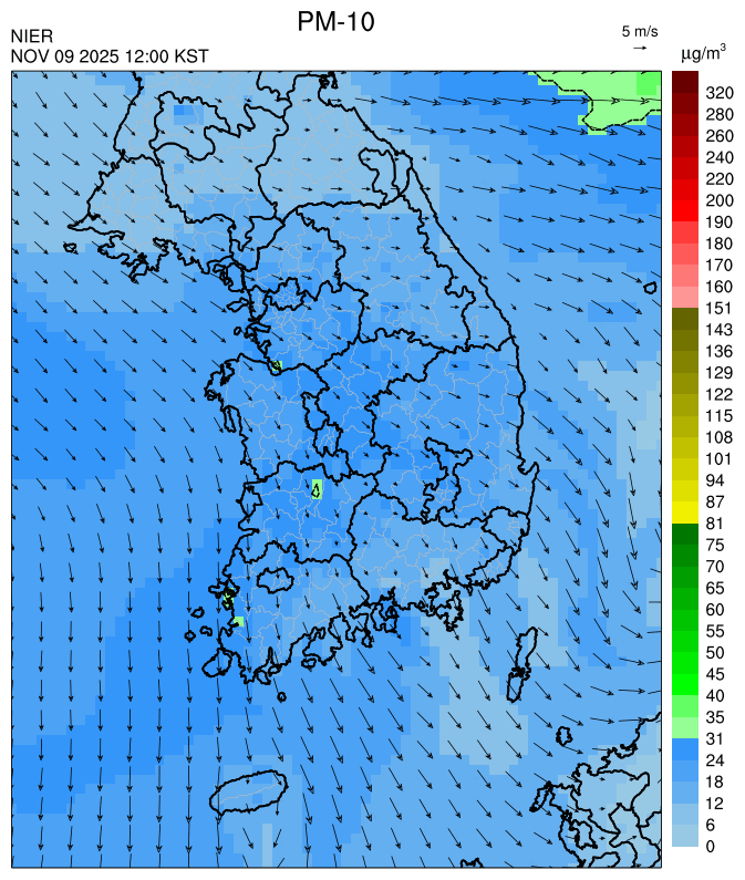 12:00 KST PM-10 예측모델