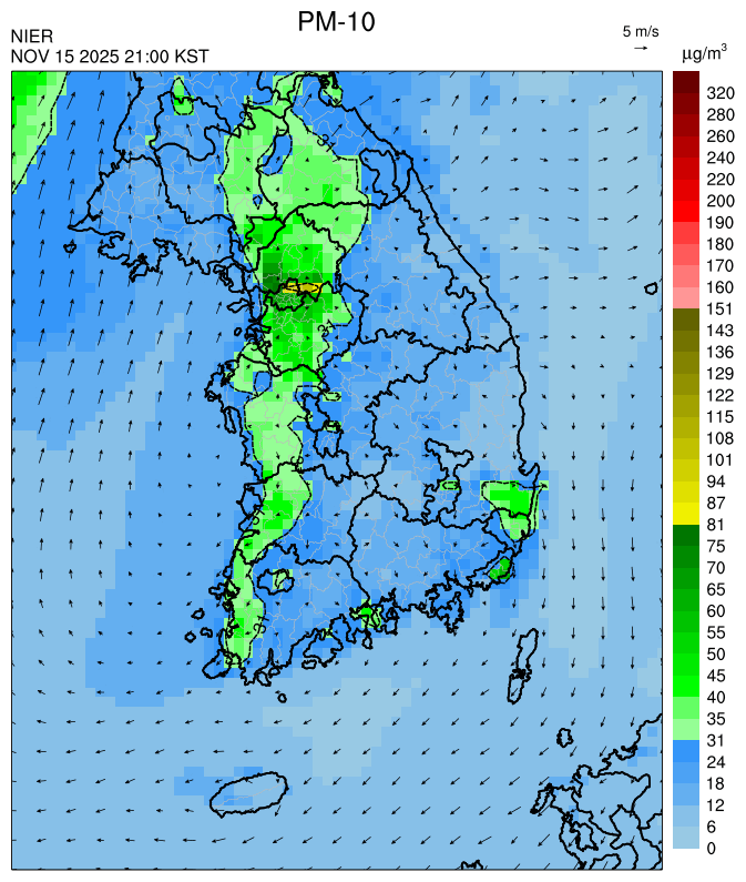 21:00 KST PM-10 예측모델