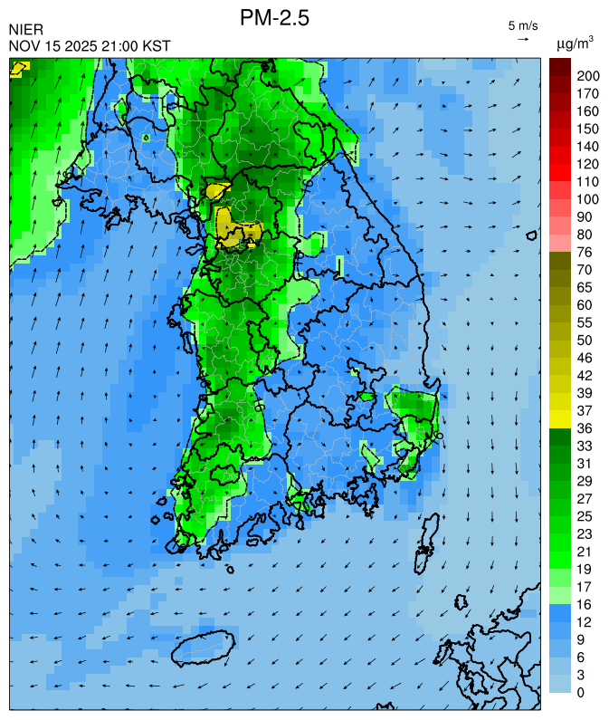 21:00 KST PM-2.5예측모델