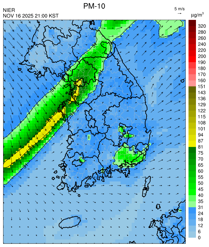21:00 KST PM-10 예측모델