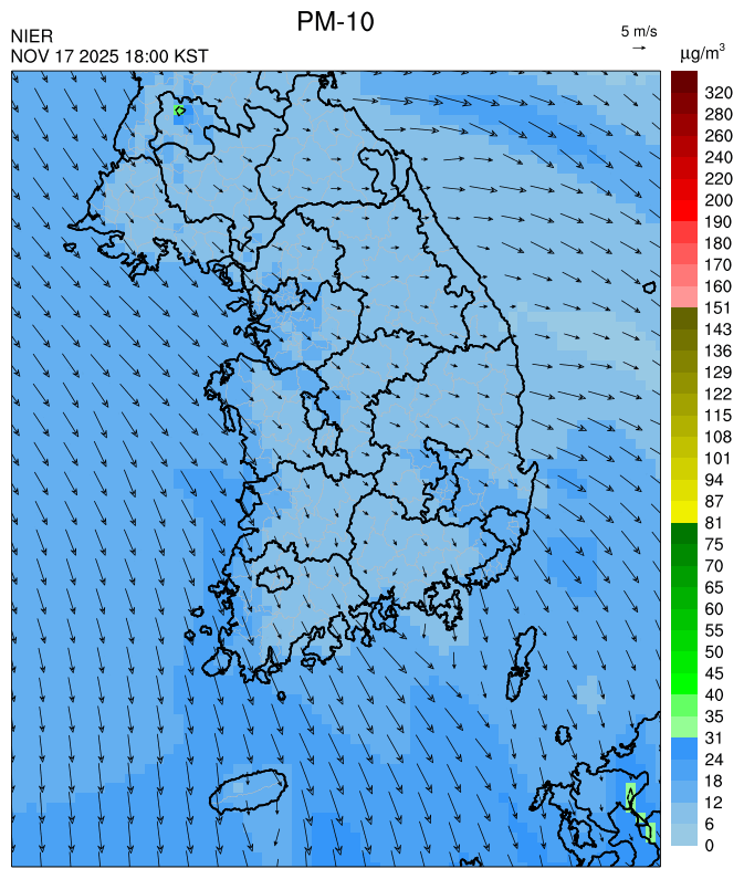 18:00 KST PM-10 예측모델