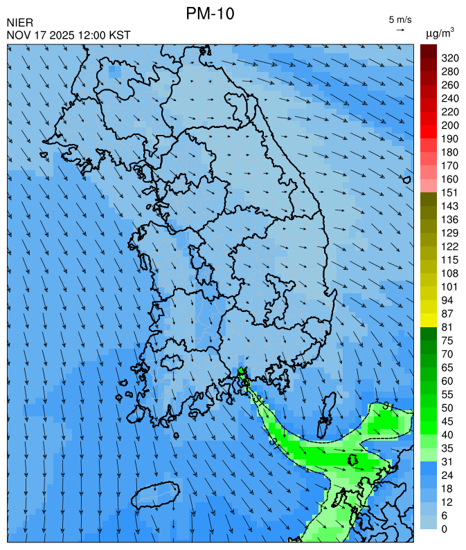 12:00 KST PM-10 예측모델