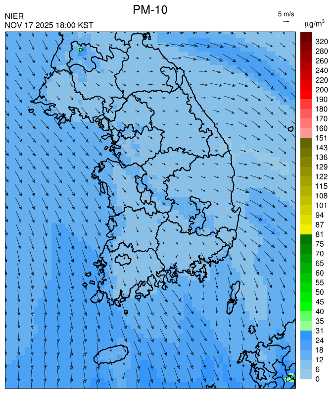 18:00 KST PM-10 예측모델