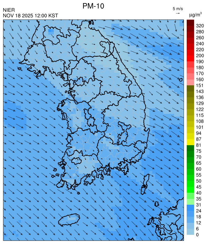 12:00 KST PM-10 예측모델