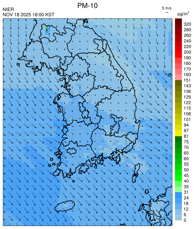 18:00 KST PM-10 예측모델