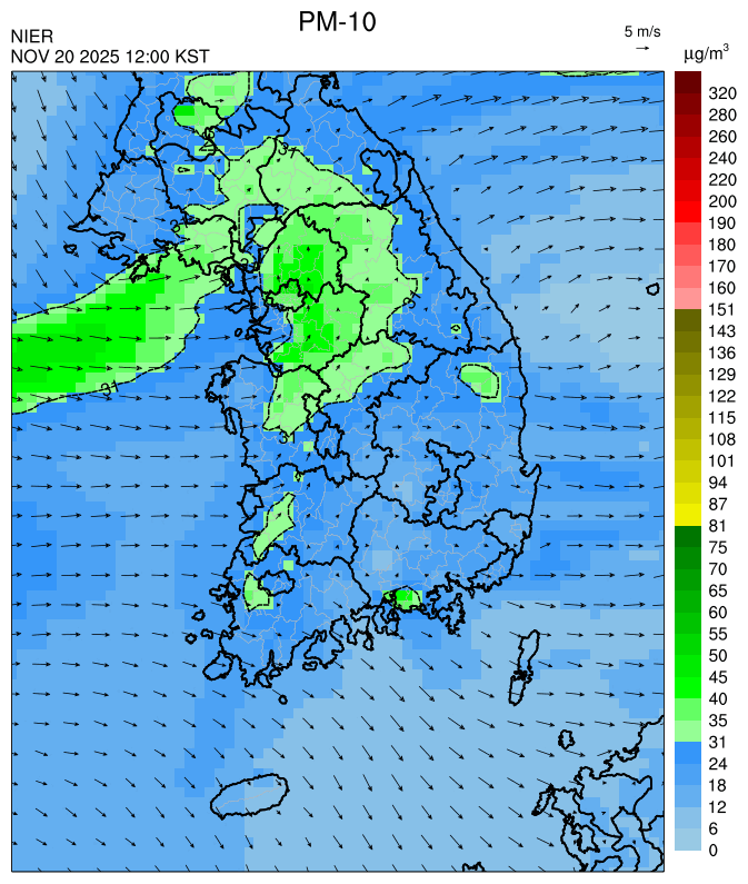 12:00 KST PM-10 예측모델