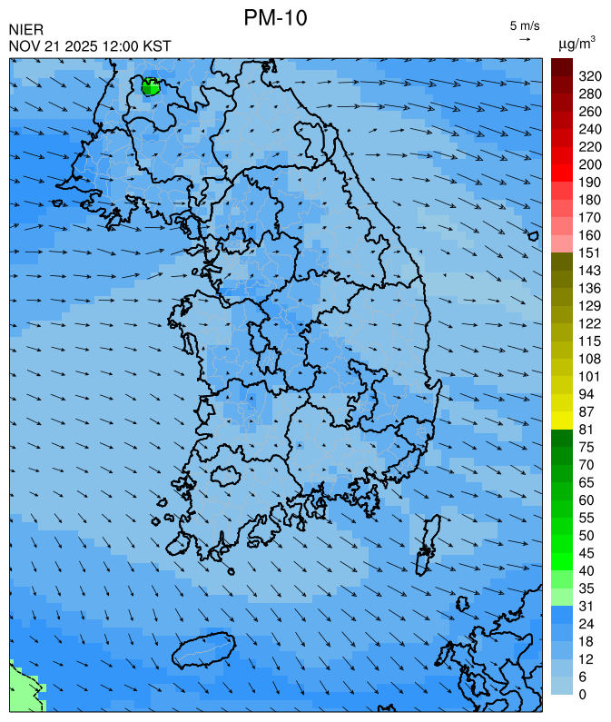 12:00 KST PM-10 예측모델