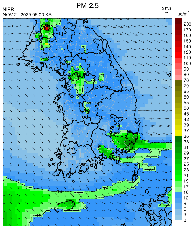 06:00 KST PM-2.5 예측모델