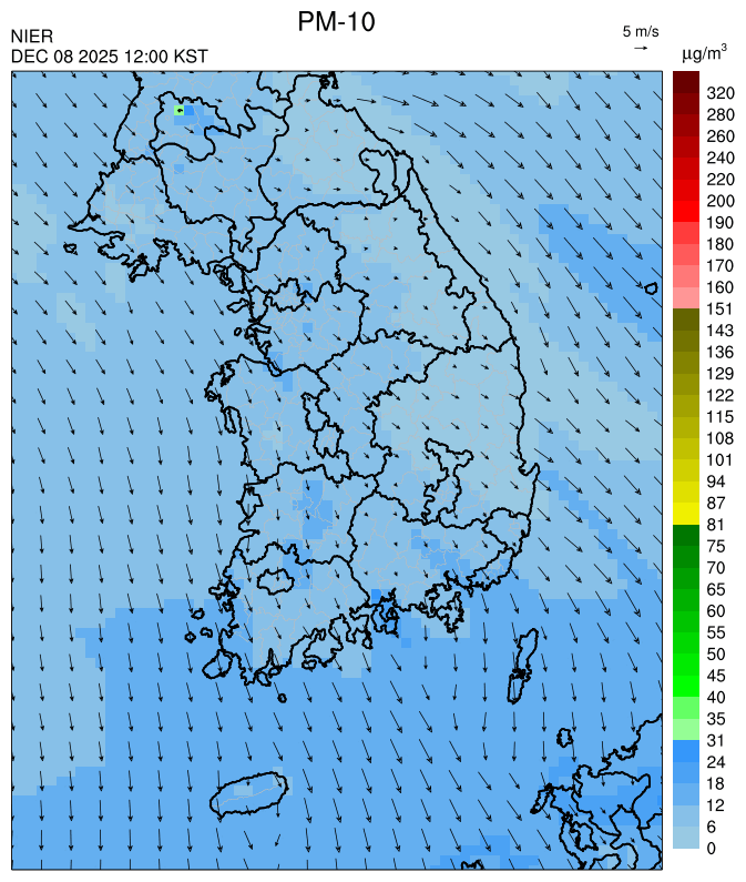 12:00 KST PM-10 예측모델