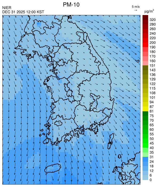 12:00 KST PM-10 예측모델