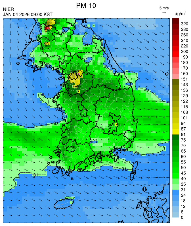 09:00 KST PM-10 예측모델