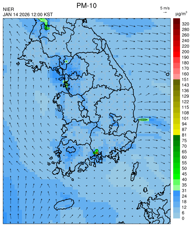 12:00 KST PM-10 예측모델