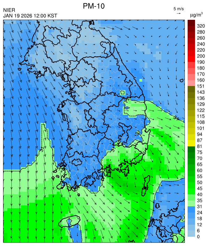 12:00 KST PM-10 예측모델