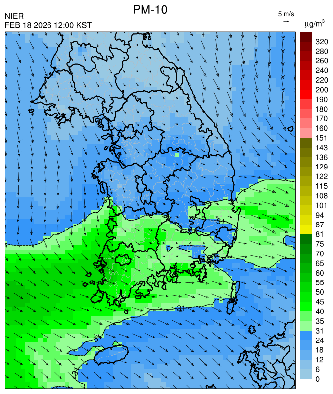 12:00 KST PM-10 예측모델