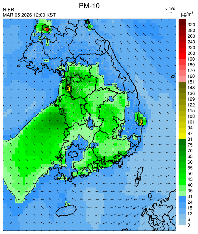 12:00 KST PM-10 예측모델