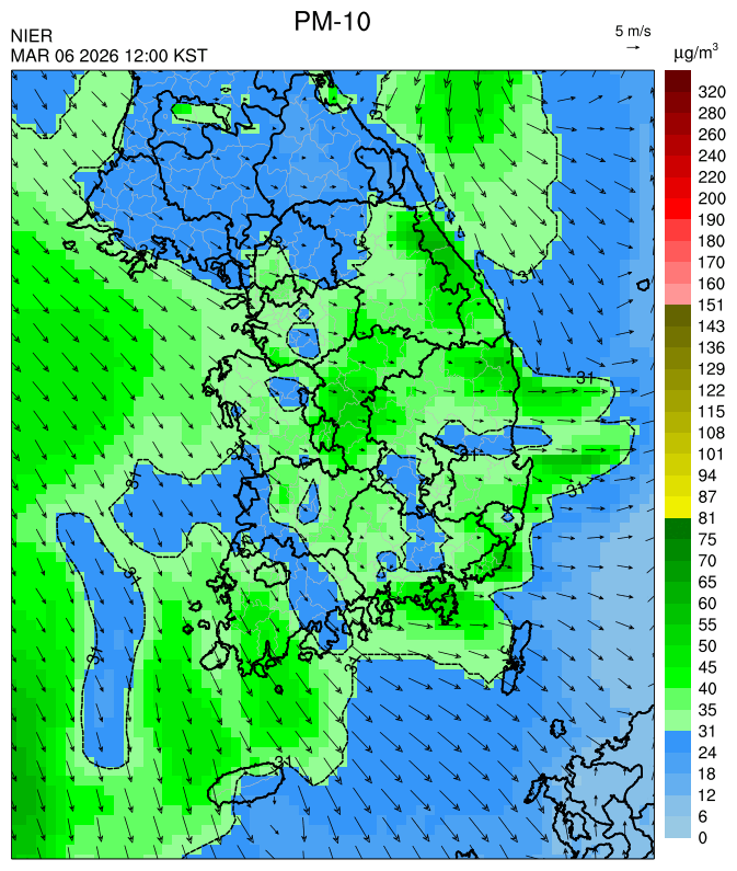 12:00 KST PM-10 예측모델