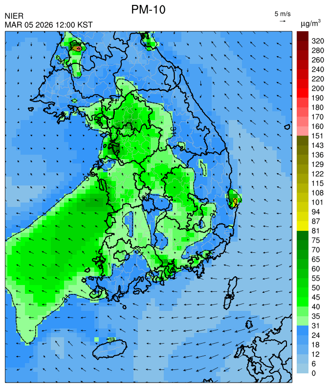 12:00 KST PM-10 예측모델