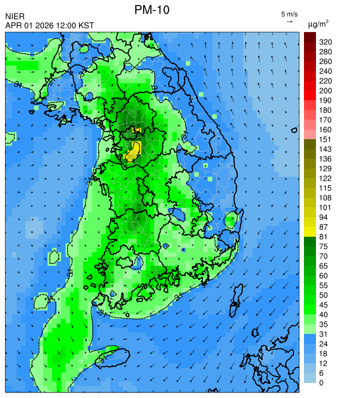 12:00 KST PM-10 예측모델
