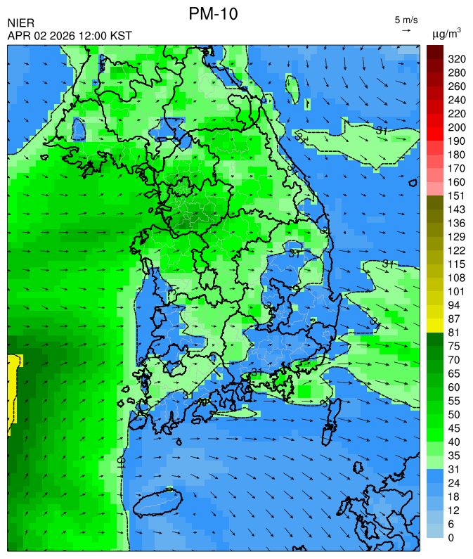 12:00 KST PM-10 예측모델