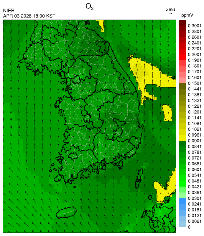 18:00 KST O₃ 예측모델