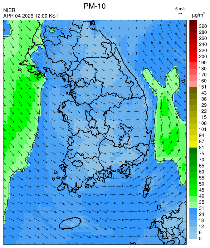 12:00 KST PM-10 예측모델