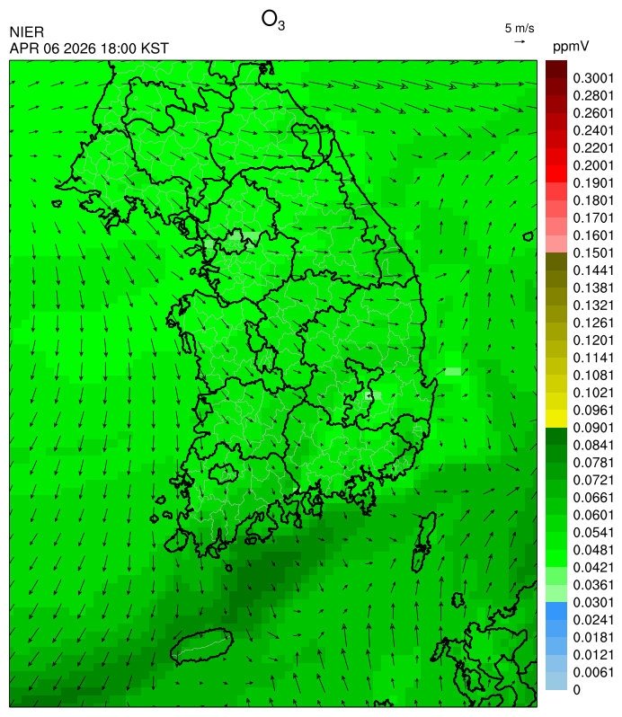 18:00 KST O₃ 예측모델
