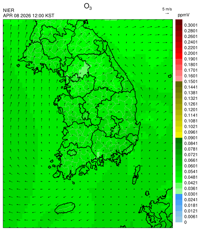 12:00 KST O₃ 예측모델
