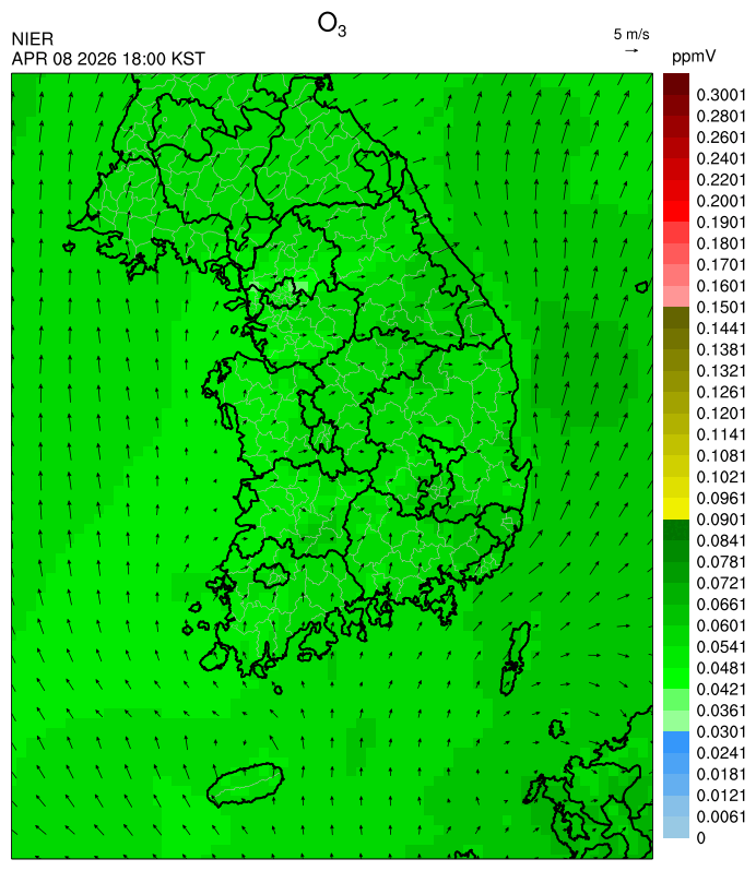 18:00 KST O₃ 예측모델
