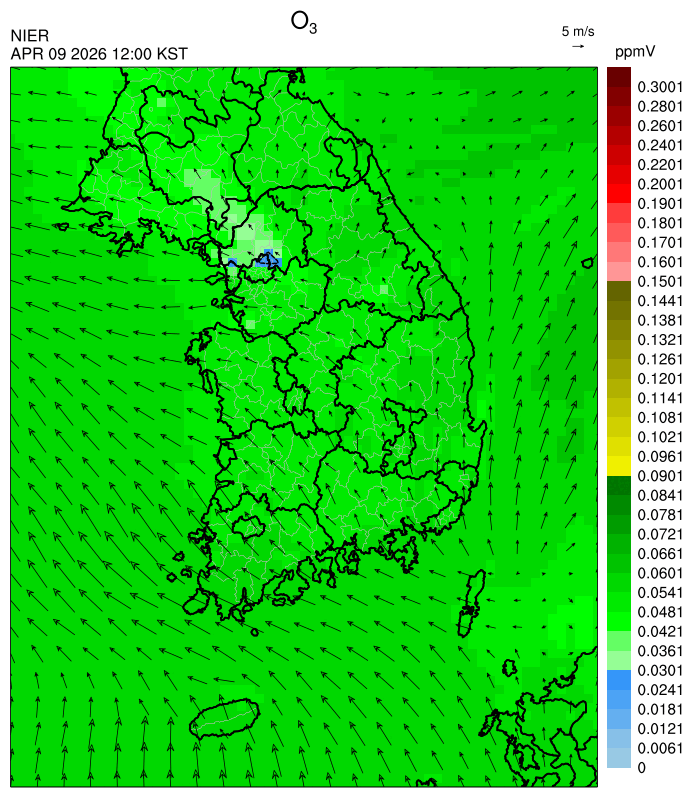 12:00 KST O₃ 예측모델