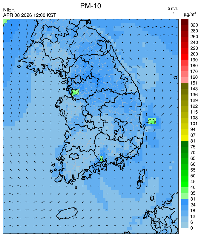 12:00 KST PM-10 예측모델