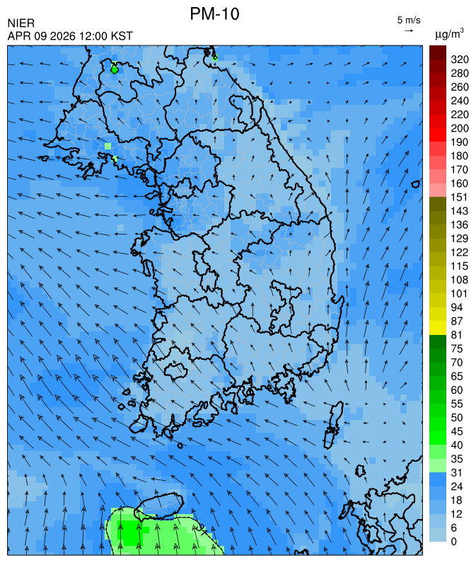 12:00 KST PM-10 예측모델
