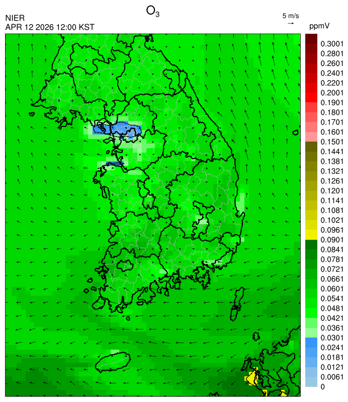 12:00 KST O₃ 예측모델
