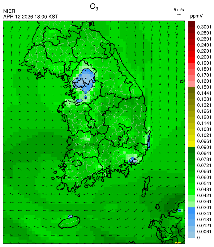 18:00 KST O₃ 예측모델