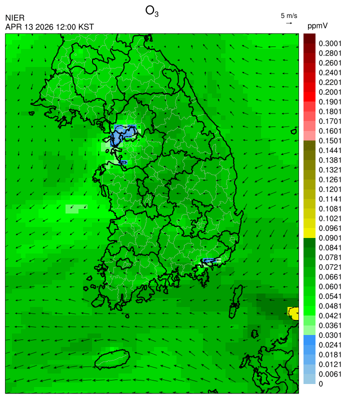 12:00 KST O₃ 예측모델