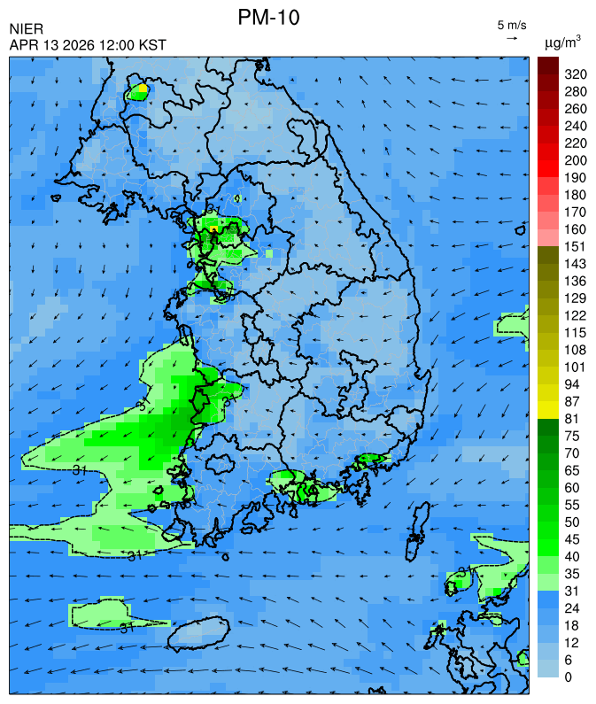12:00 KST PM-10 예측모델