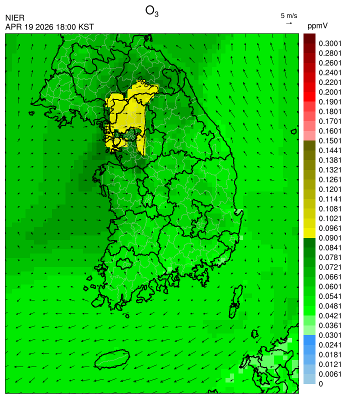 18:00 KST O₃ 예측모델