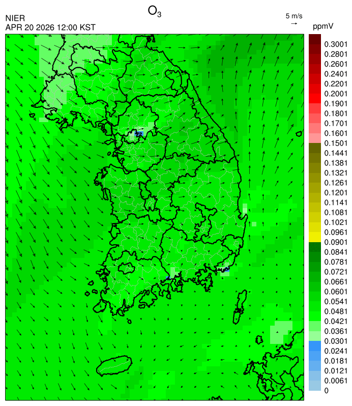 12:00 KST O₃ 예측모델