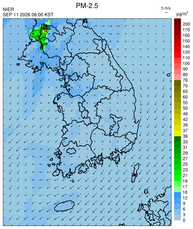 PM2.5 12시 예측모델 결과사진