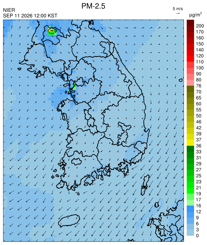 PM2.5 18시 예측모델 결과사진