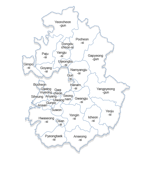 Gyeonggi 지도