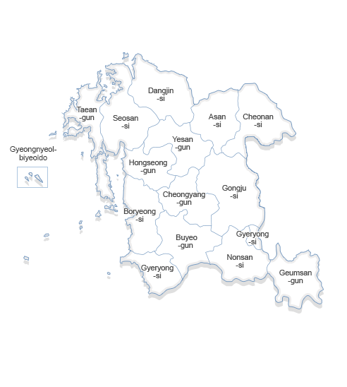 Chungnam 지도