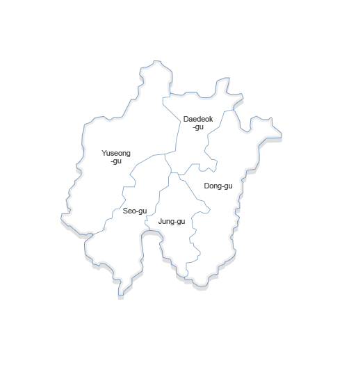 Daejeon 지도